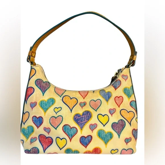 Dooney & Bourke Multicolor Heart Print Women's Bag - Picture 2 of 11